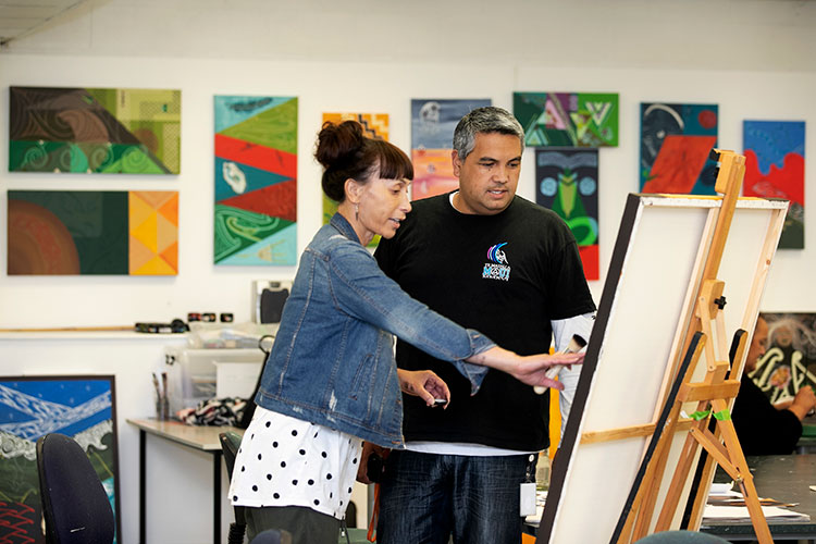 Nephi Tupaea studies Toi Ataata, Diploma in Indigenous and Māori Art