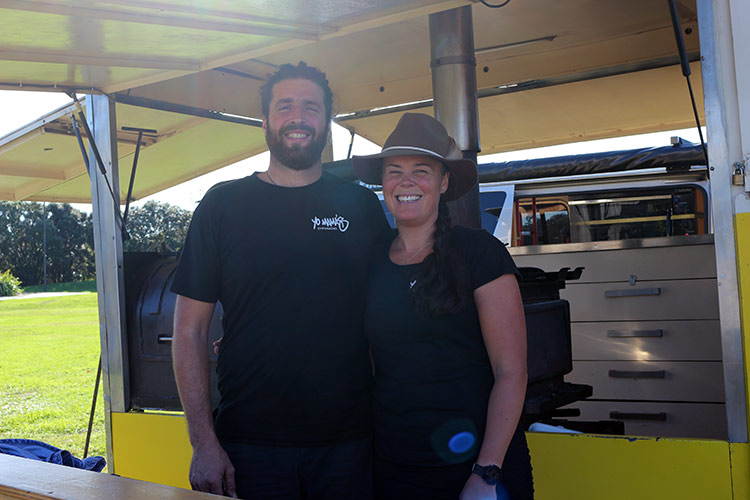 Former tauira Matias (Matu) Cacciavillani and his partner Chelsea Hall