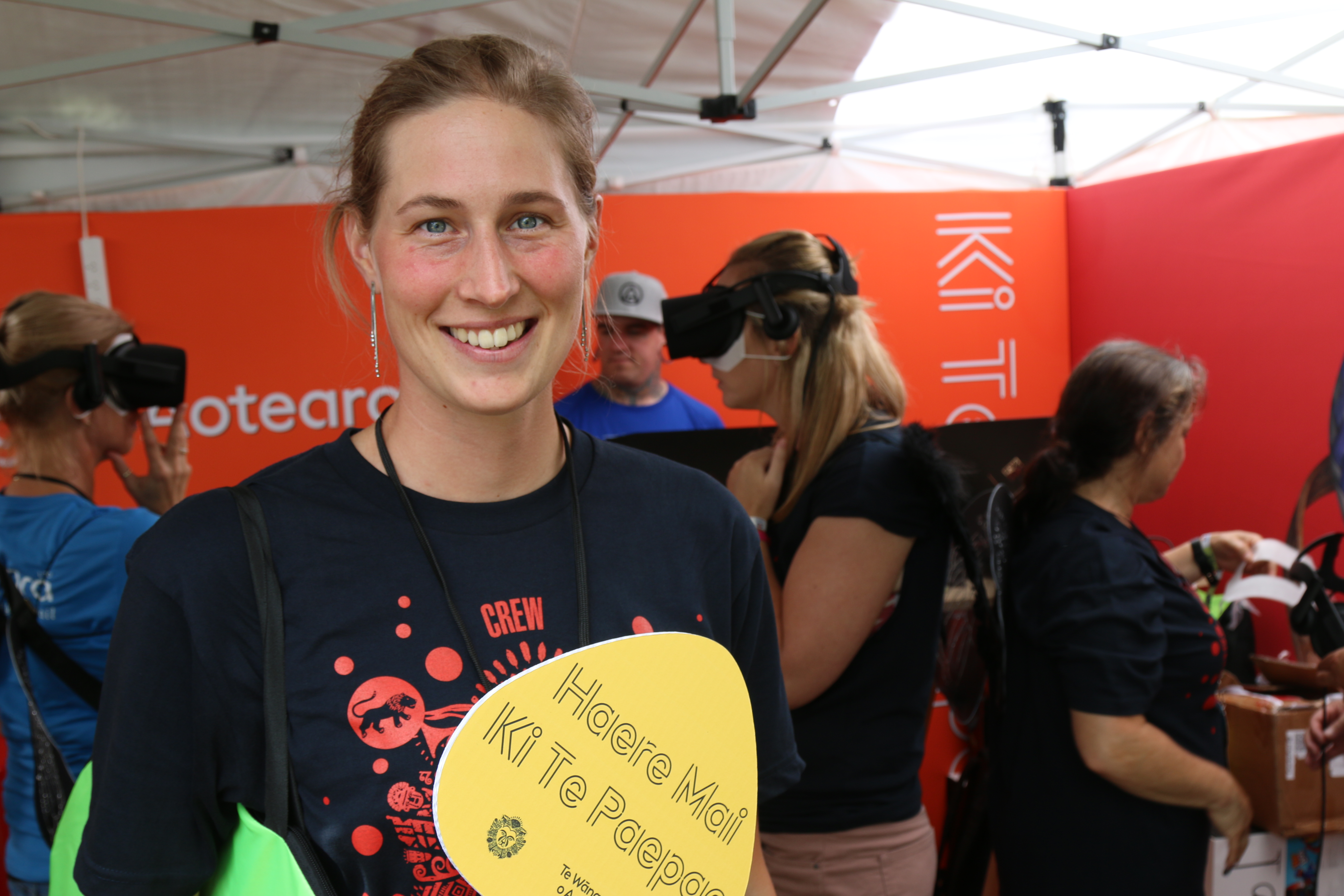 Katie Brayne at TWoA tent at  WOMAD 