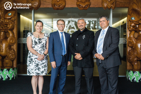 Jocelyn Mikaere, Paul Goldsmith, Jim Mather, John Whaanga